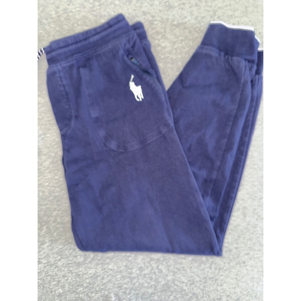 Polo Ralph Lauren Boys Blue Performance Joggers Pajama Pants Size Large 14-16